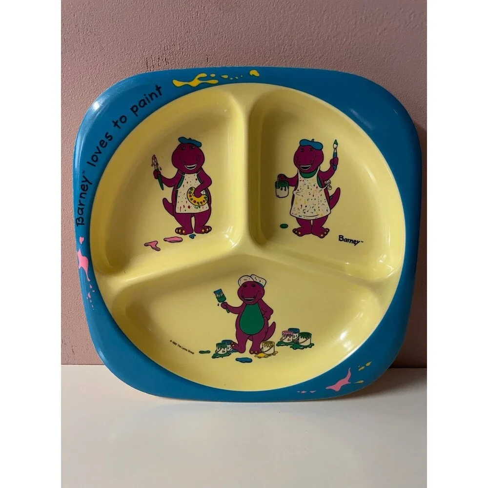 Vintage 1992 Barney Kid’s Plate